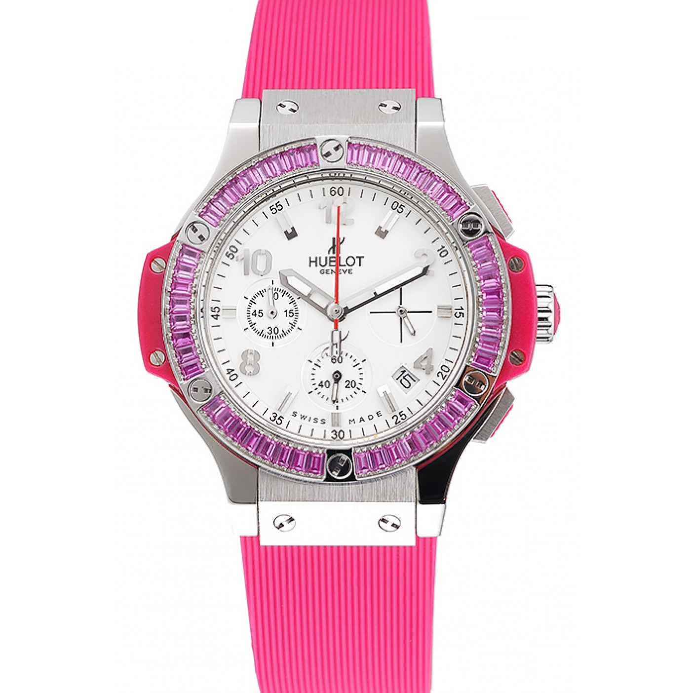 Hublot Big Bang Tutti Frutti Pink Strap White Dial